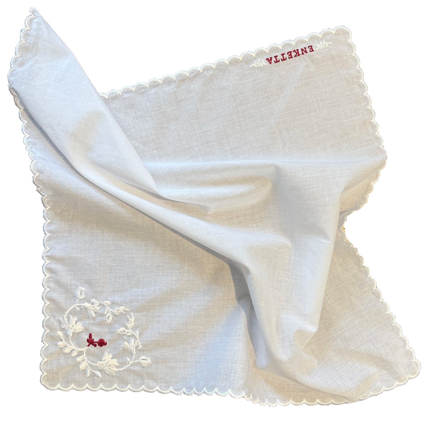 Pomegranate Embroidered Handkerchief