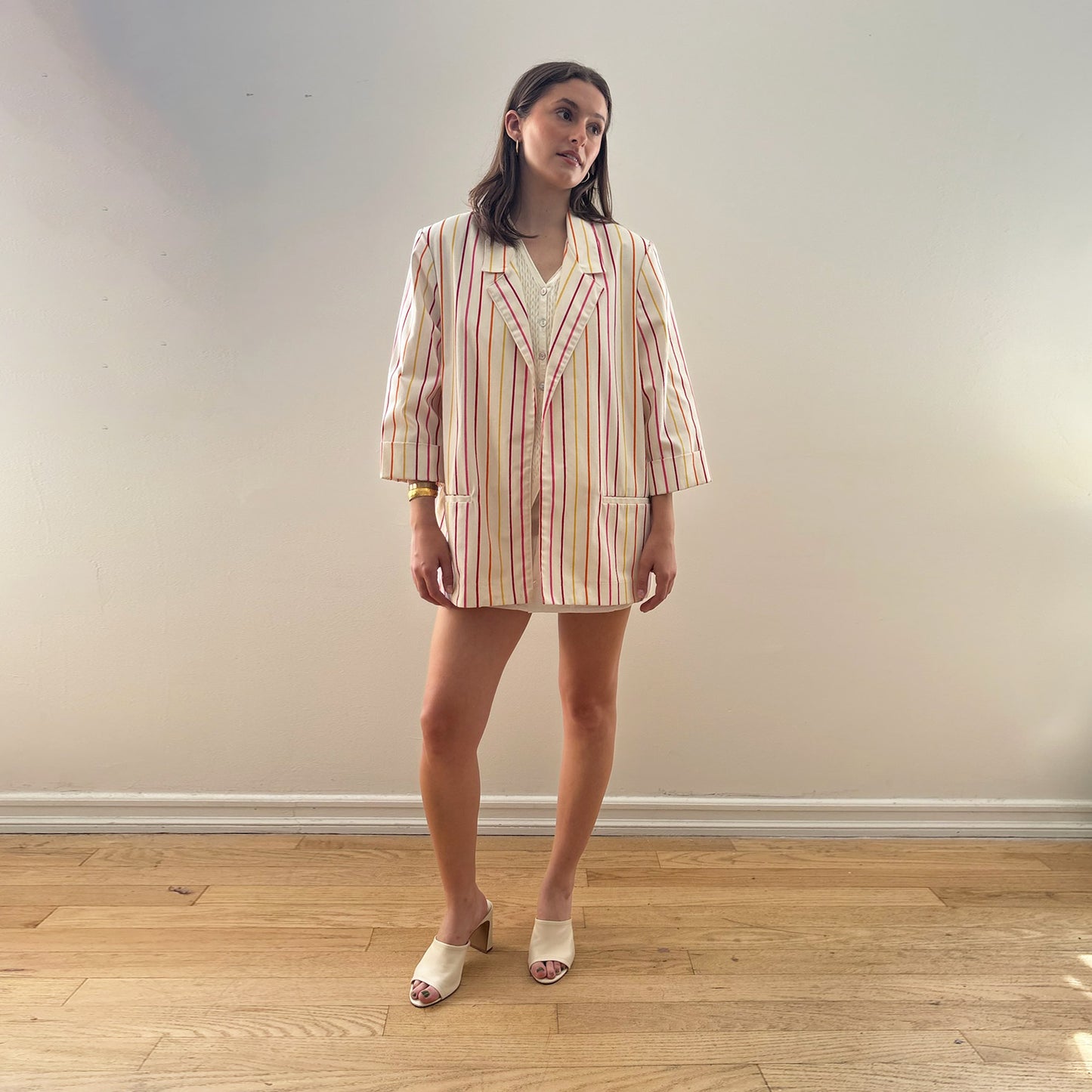 Candy Pinstripe Blazer
