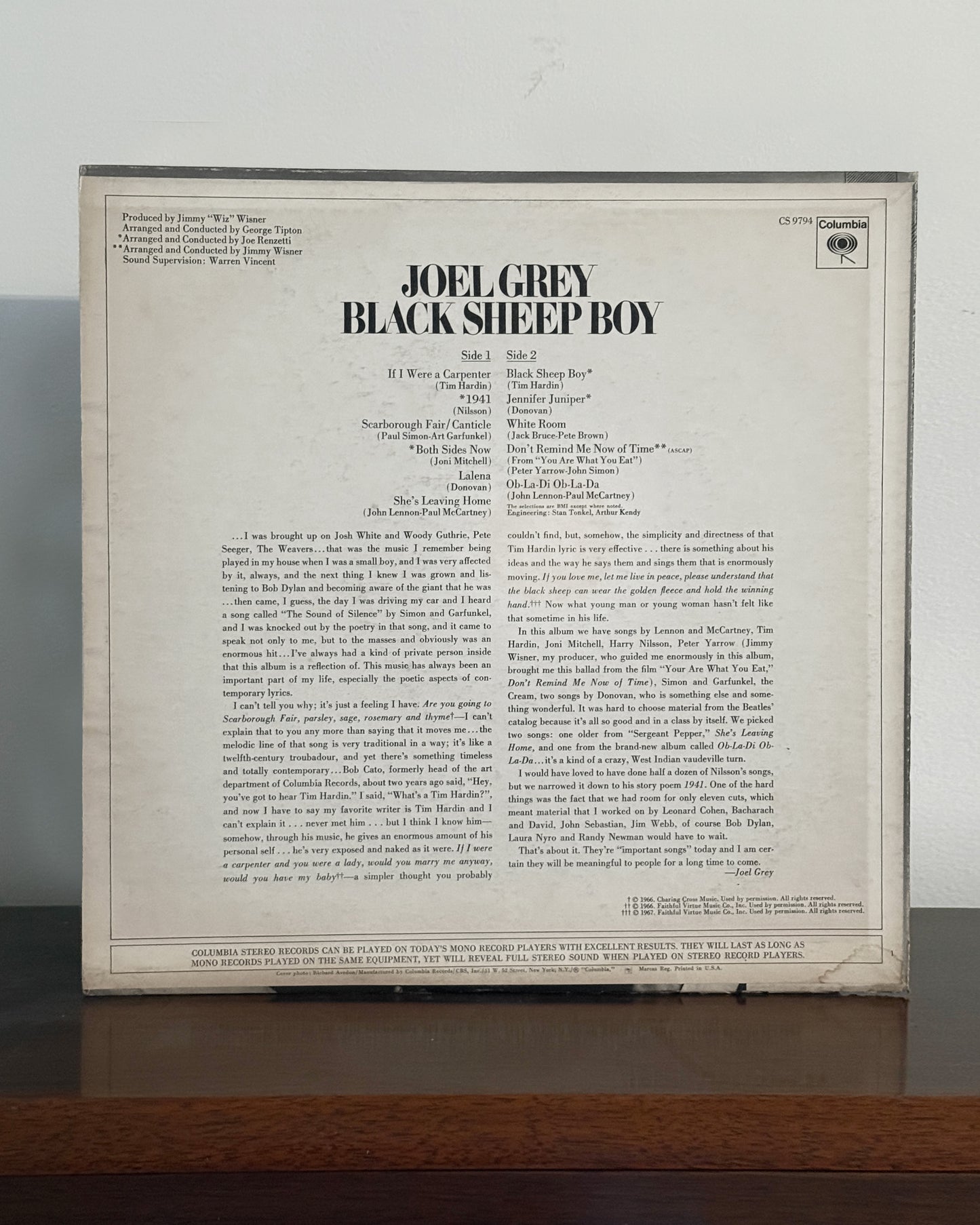 Joel Grey - Black Sheep Boy (Vinyl)