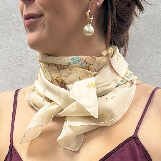 Floral Silk Scarf