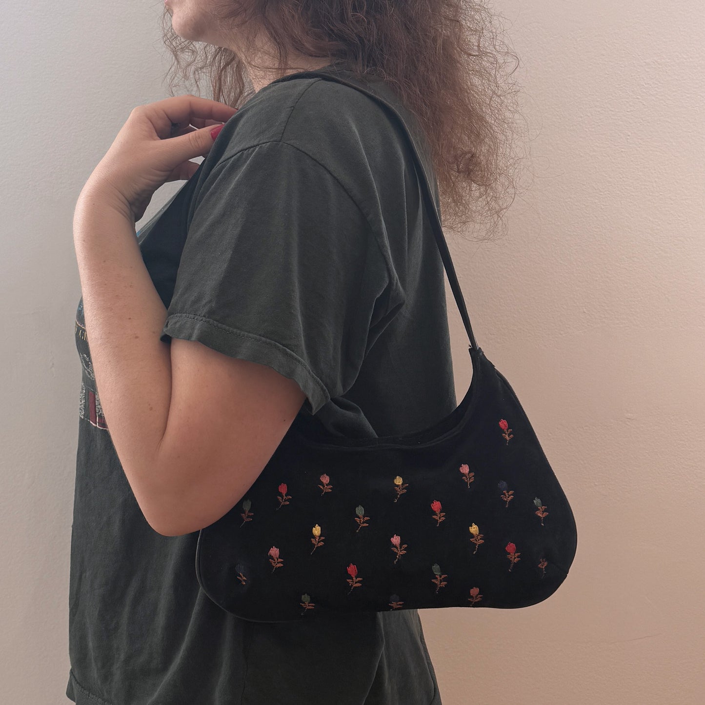 Suede Tulip Purse