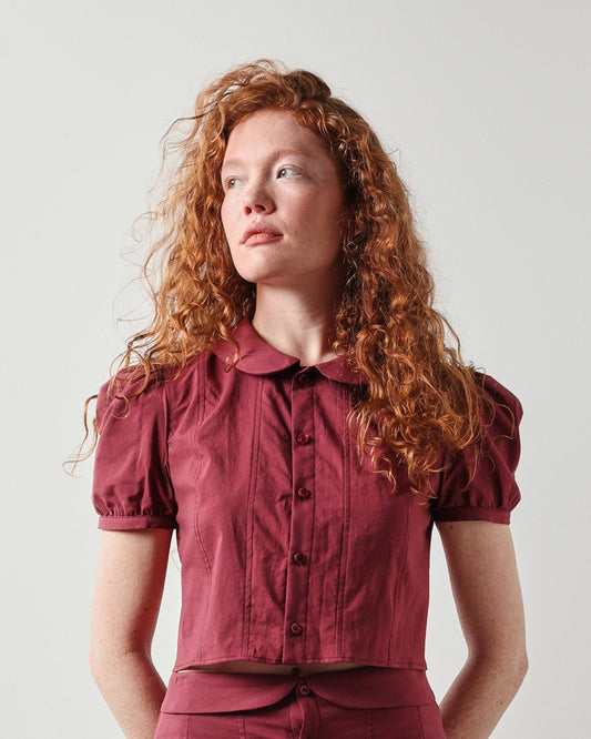 Enketta Blouse  - Pomegranate