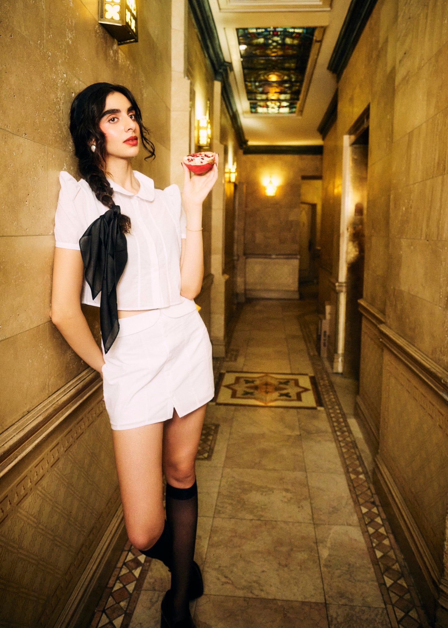 Enketta Skirt - White