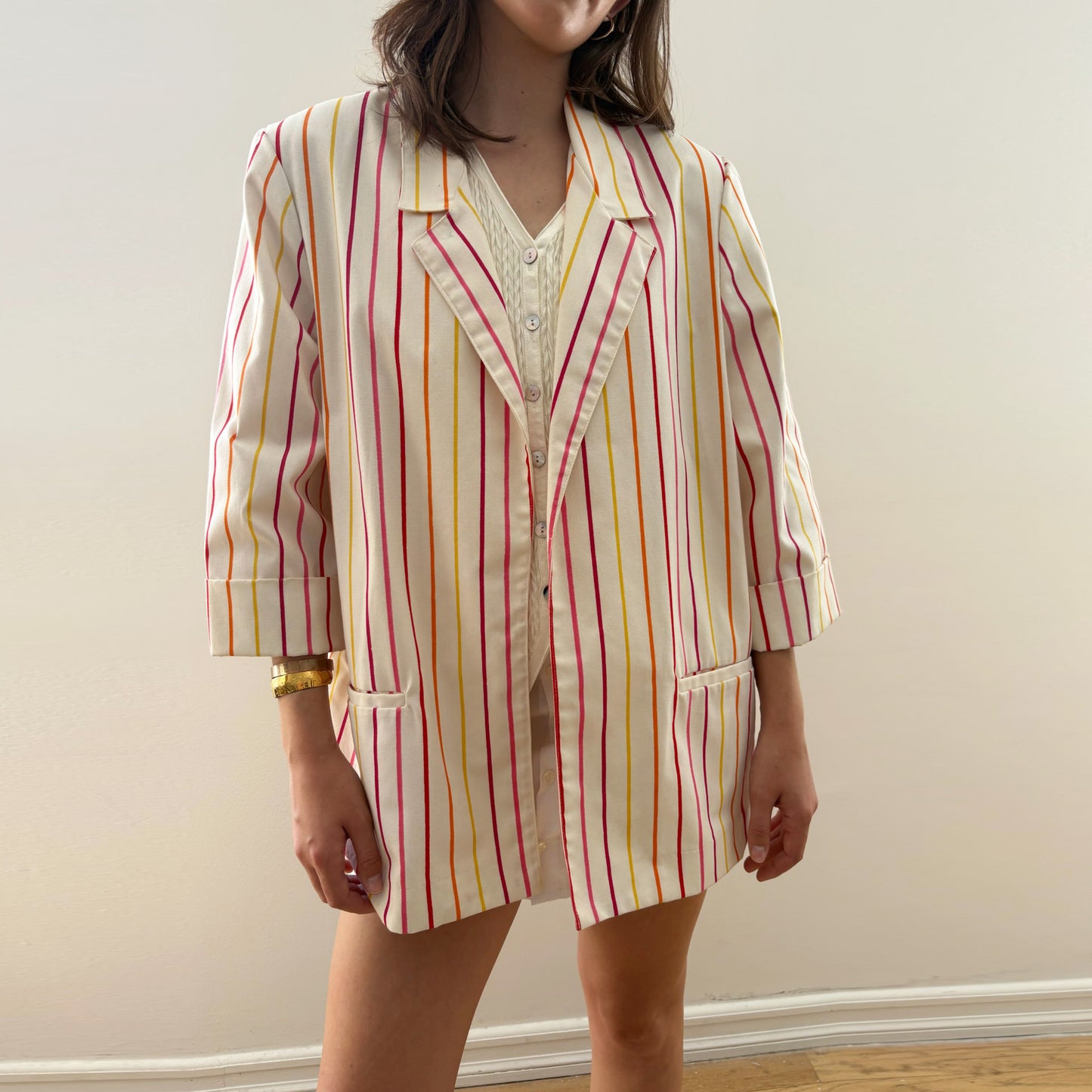 Candy Pinstripe Blazer