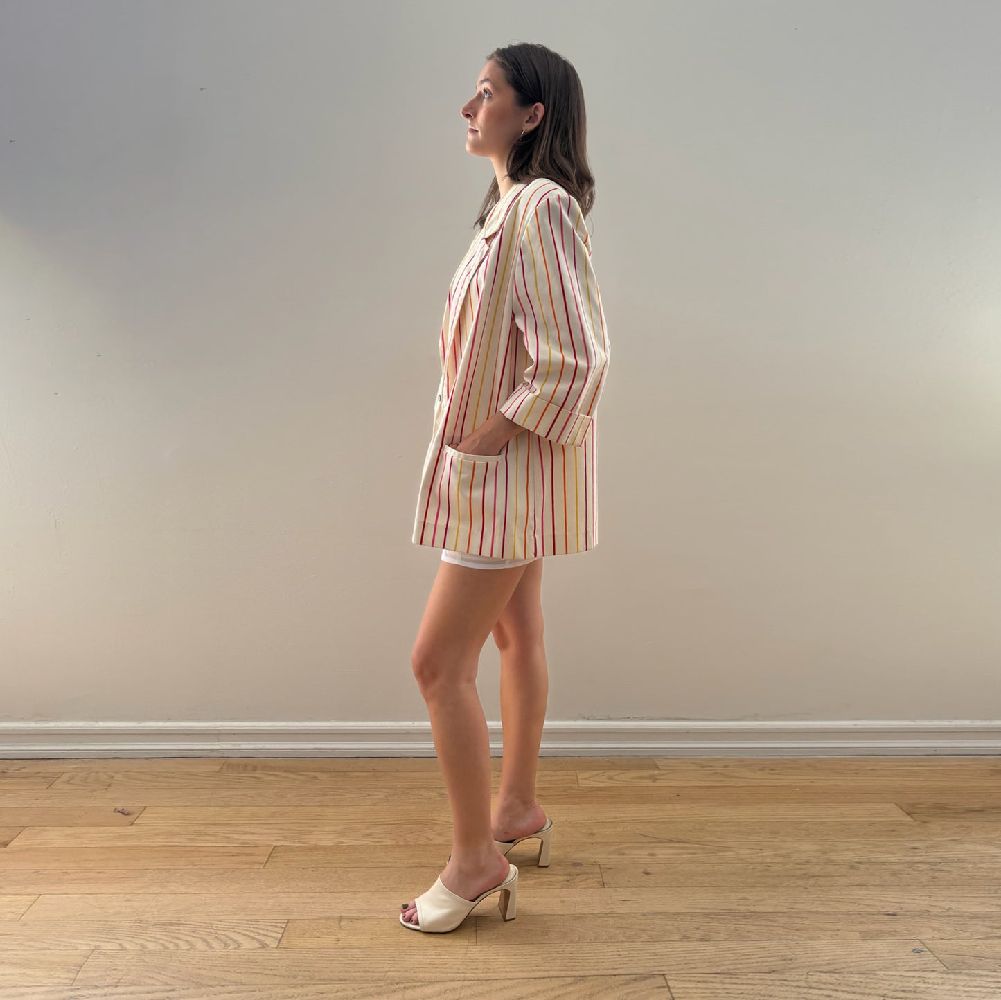 Candy Pinstripe Blazer